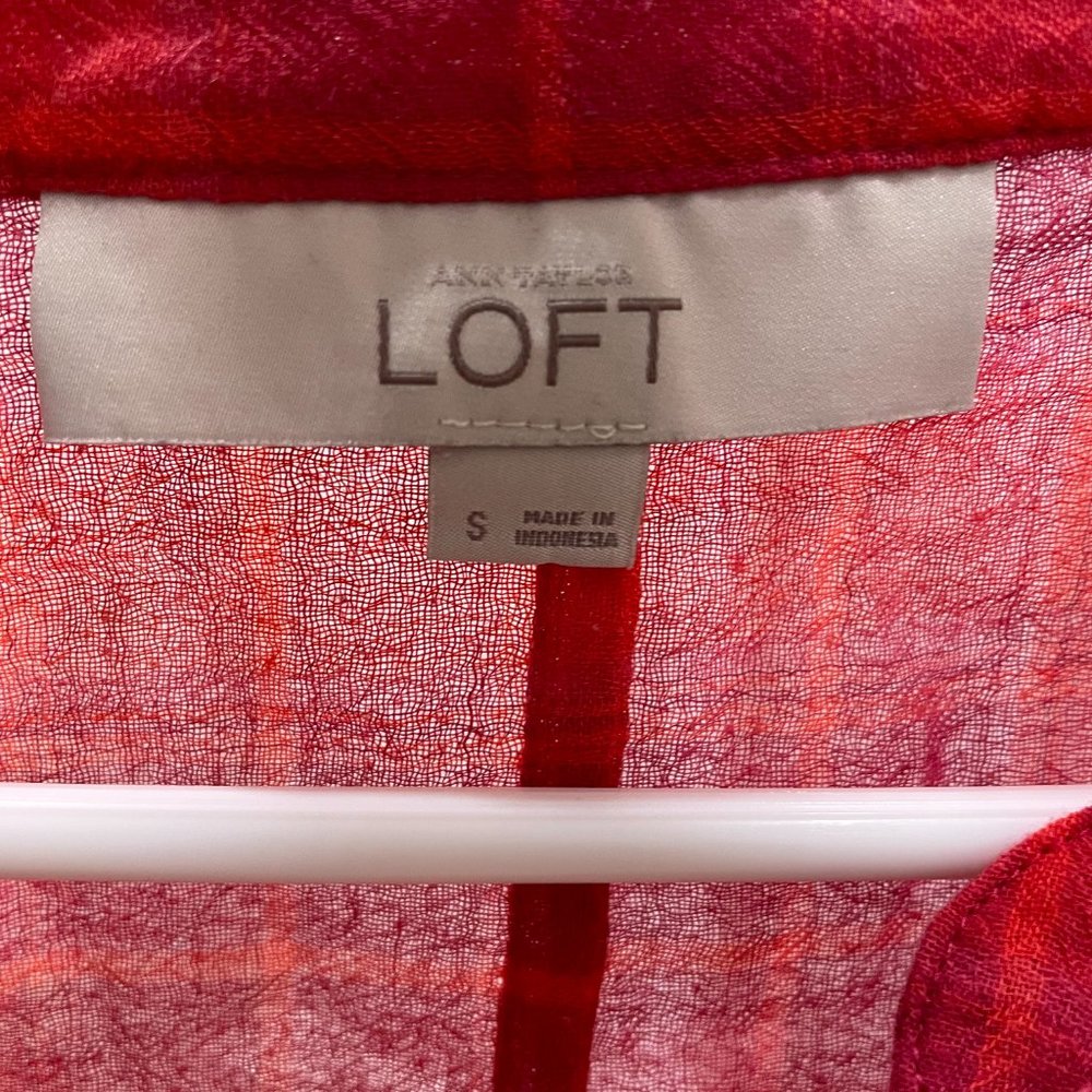 Loft Red Blouse - Picture 4 of 6